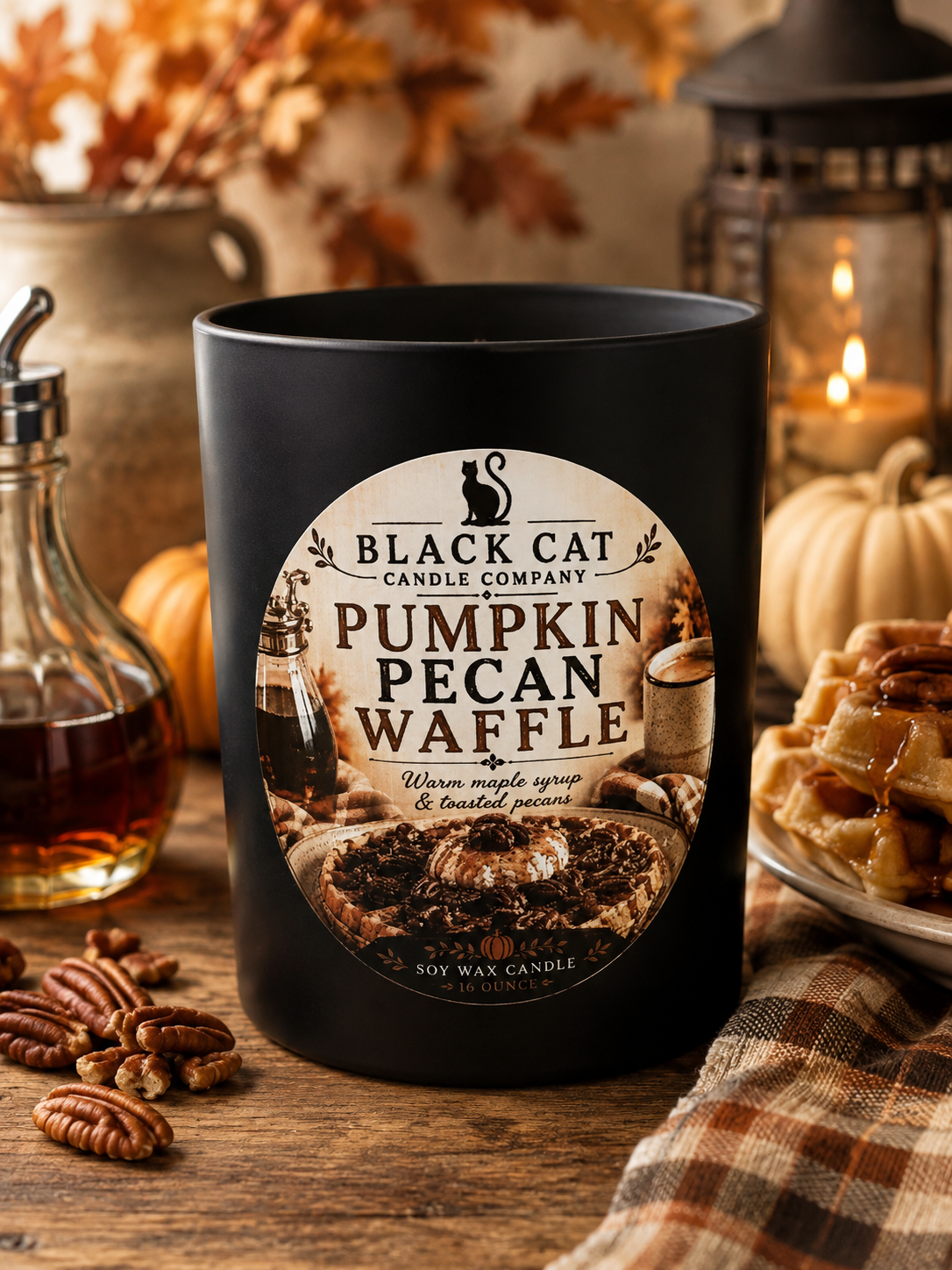 Pumpkin Pecan Waffles