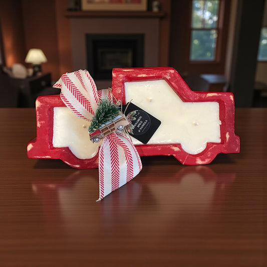 Red Truck Candle