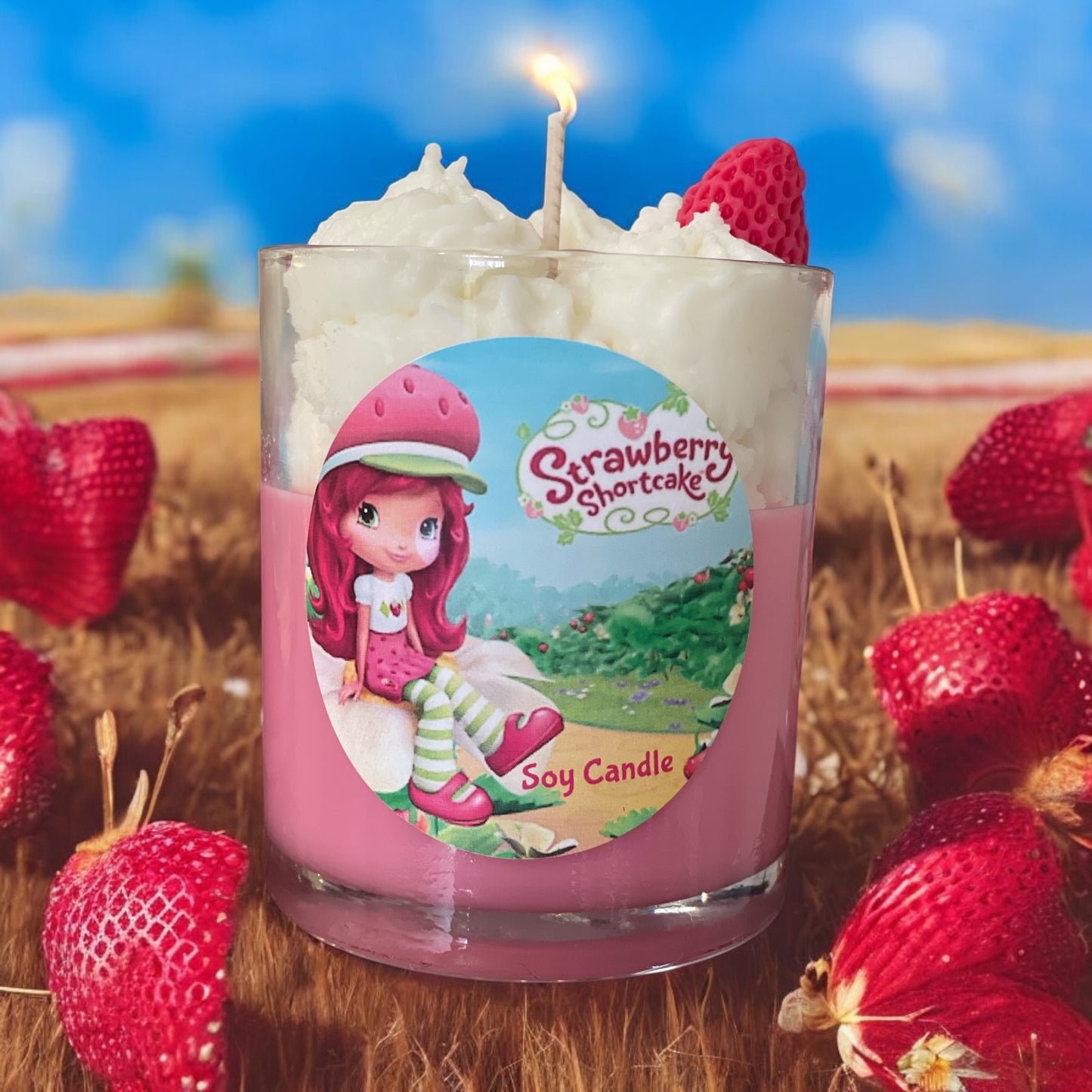 Strawberry Shortcake  Dessert Candle 🍓