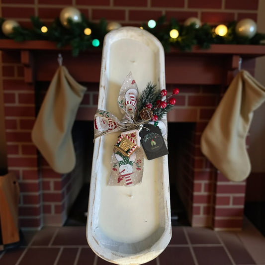 Large White Dough Bowl