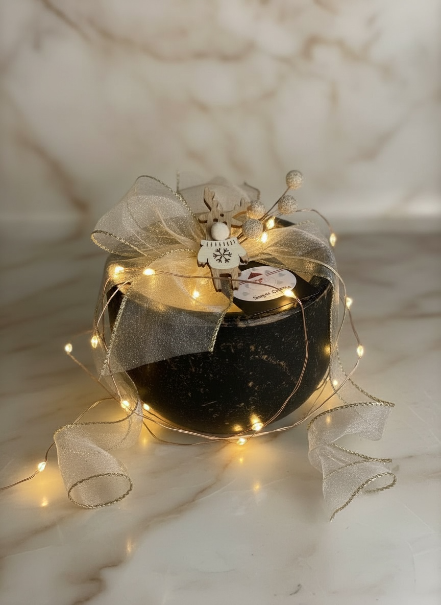 Elegant Black Bowl Candle