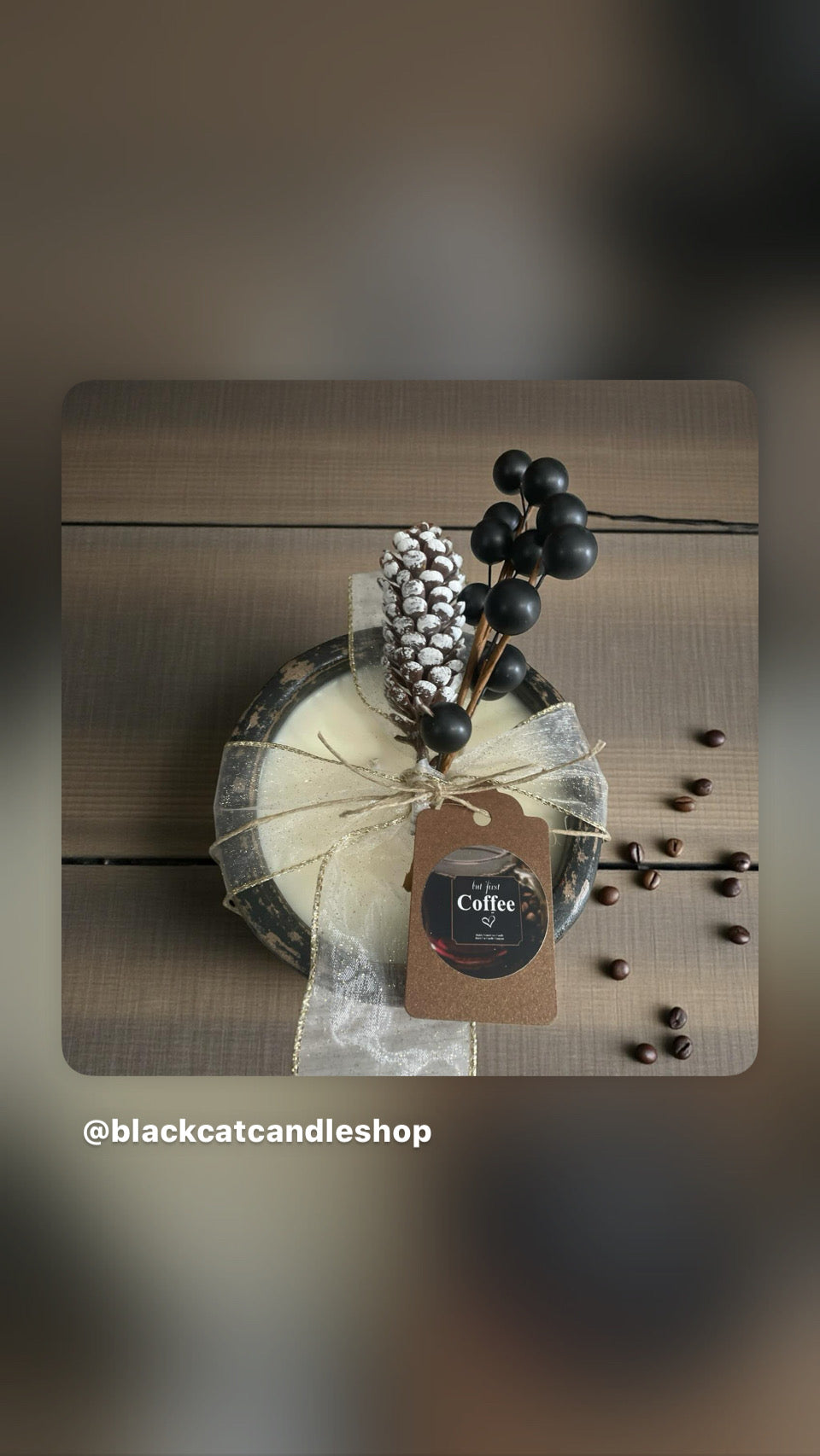 Elegant Black Bowl Candle