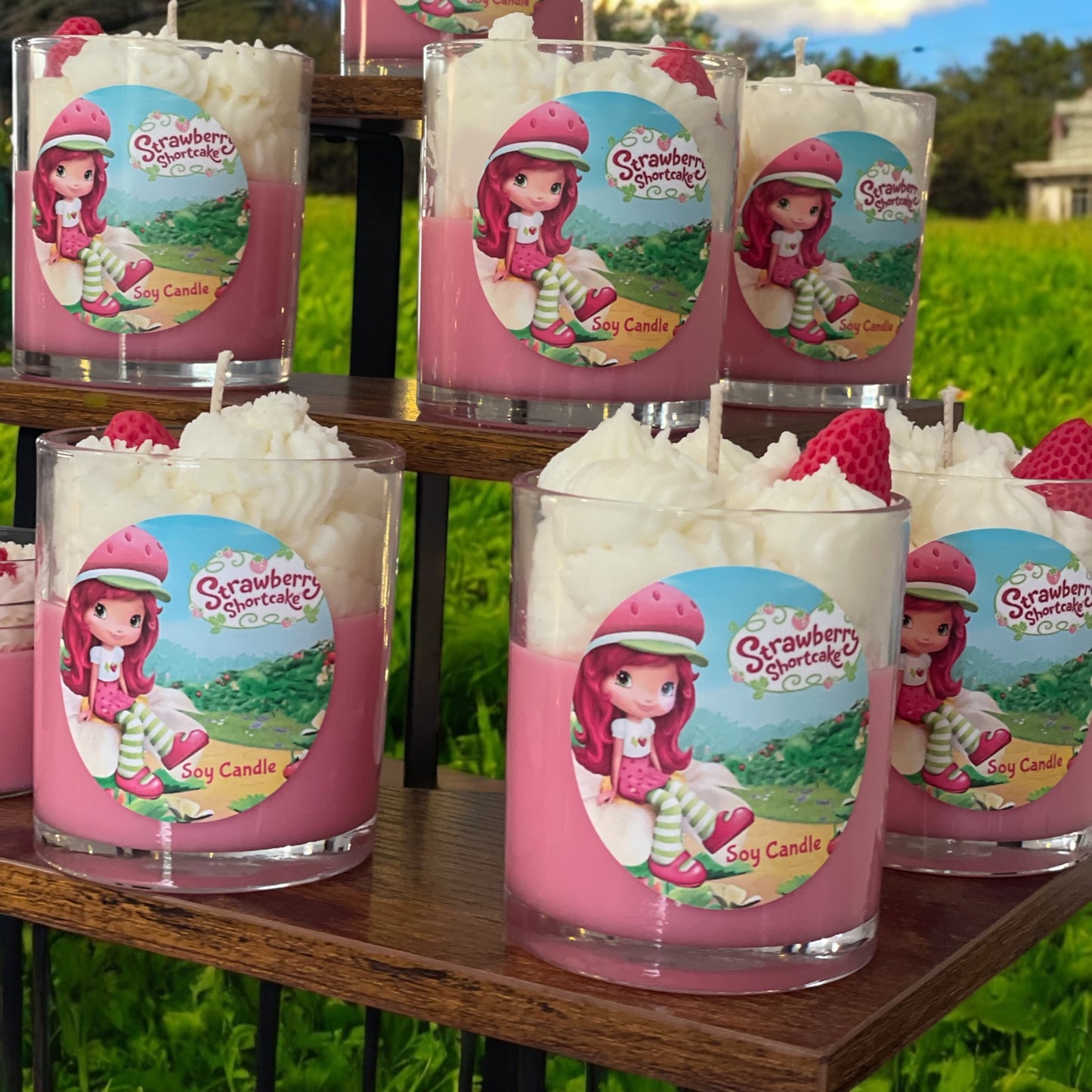 Strawberry Shortcake  Dessert Candle 🍓