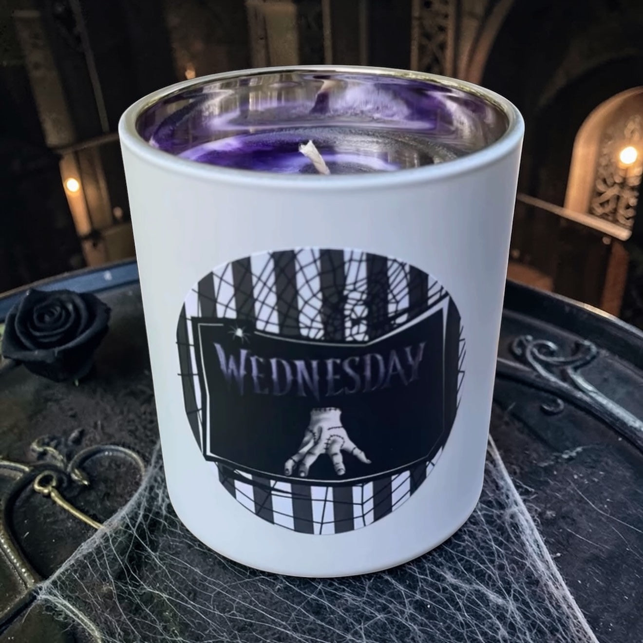Wednesday Addams Candle 🖤