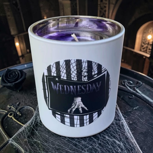Wednesday Addams Candle 🖤